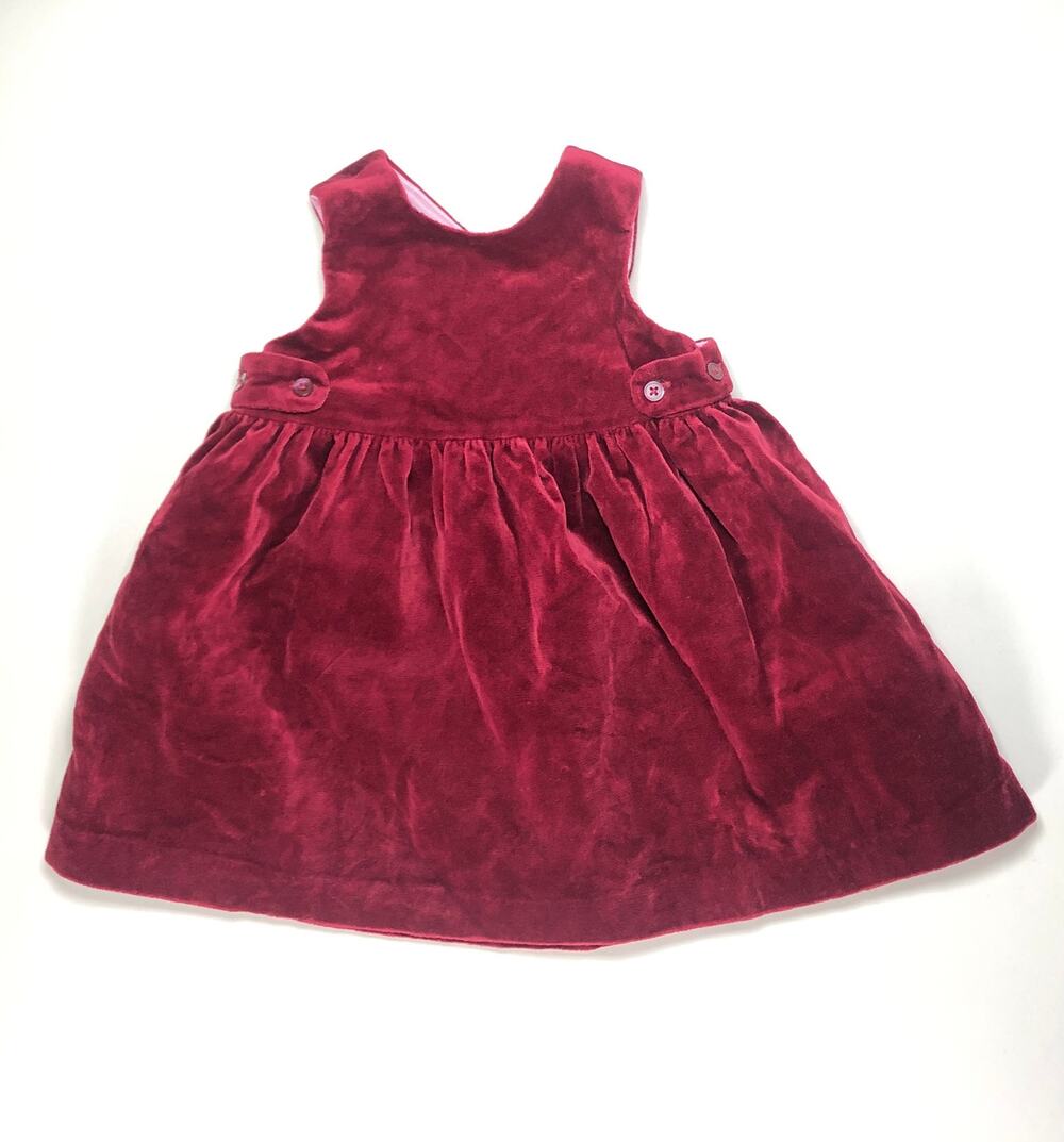 GAP BABY GIRL VELVET VINTAGE DRESS SIZE 3/6M